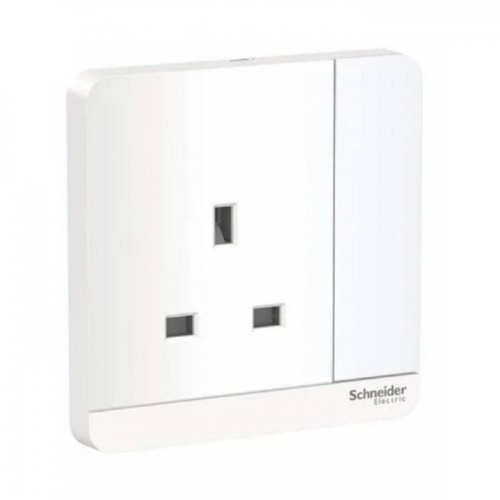 Schneider AvatarOn Switch Socket 13A 1 Gang White